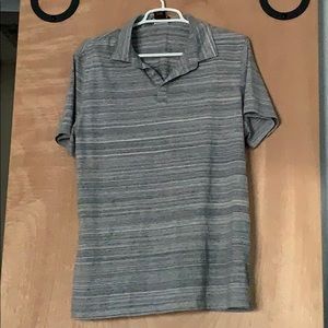 Michael Kors XL Gray Striped Polo